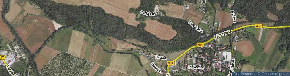 Zdjęcie satelitarne Myśliwska ul.